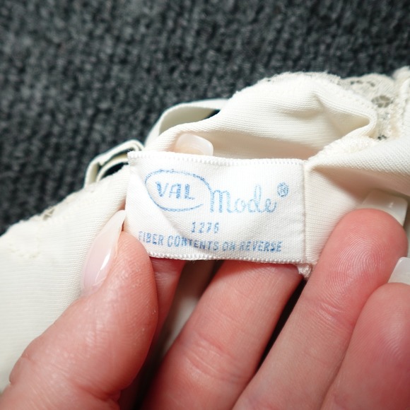 Vintage Val Mode Full Slip Dress Lace Lingerie Women 34 Ivory - Picture 2 of 12